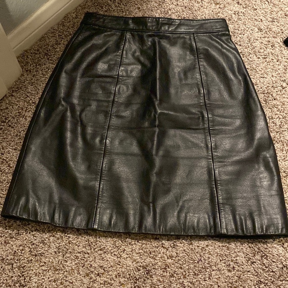 Genuine Leather Skirt